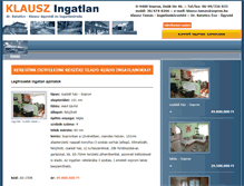 Tablet Screenshot of klauszingatlan.hu